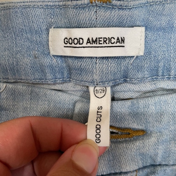 Good American Good Cuts Straight Crop Jeans 29 - Picture 3 of 8